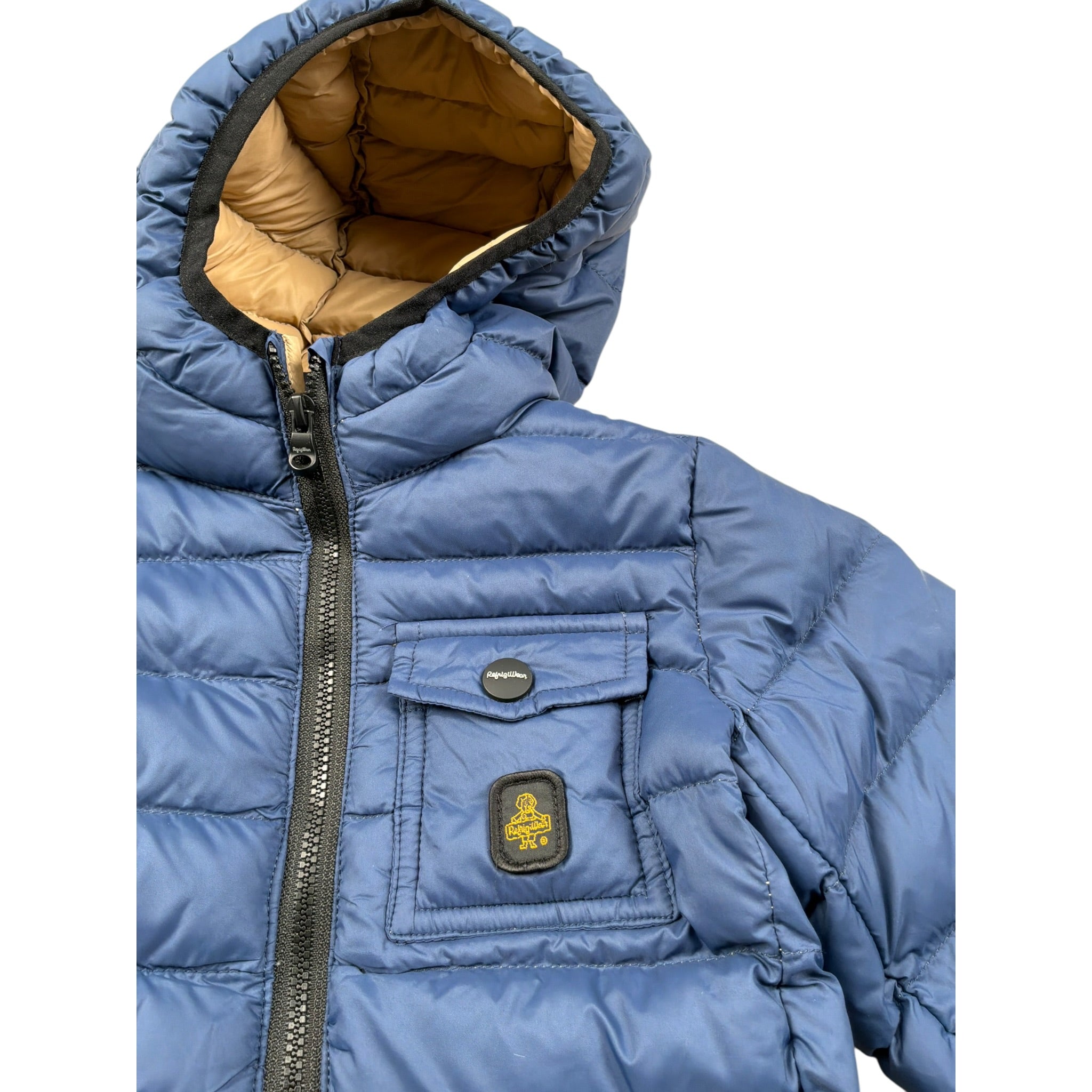 Refrigiwear Giubbino tinta unita con Cappuccio Blu per Neonato RWN8244 BLU REFRIGIWEAR 