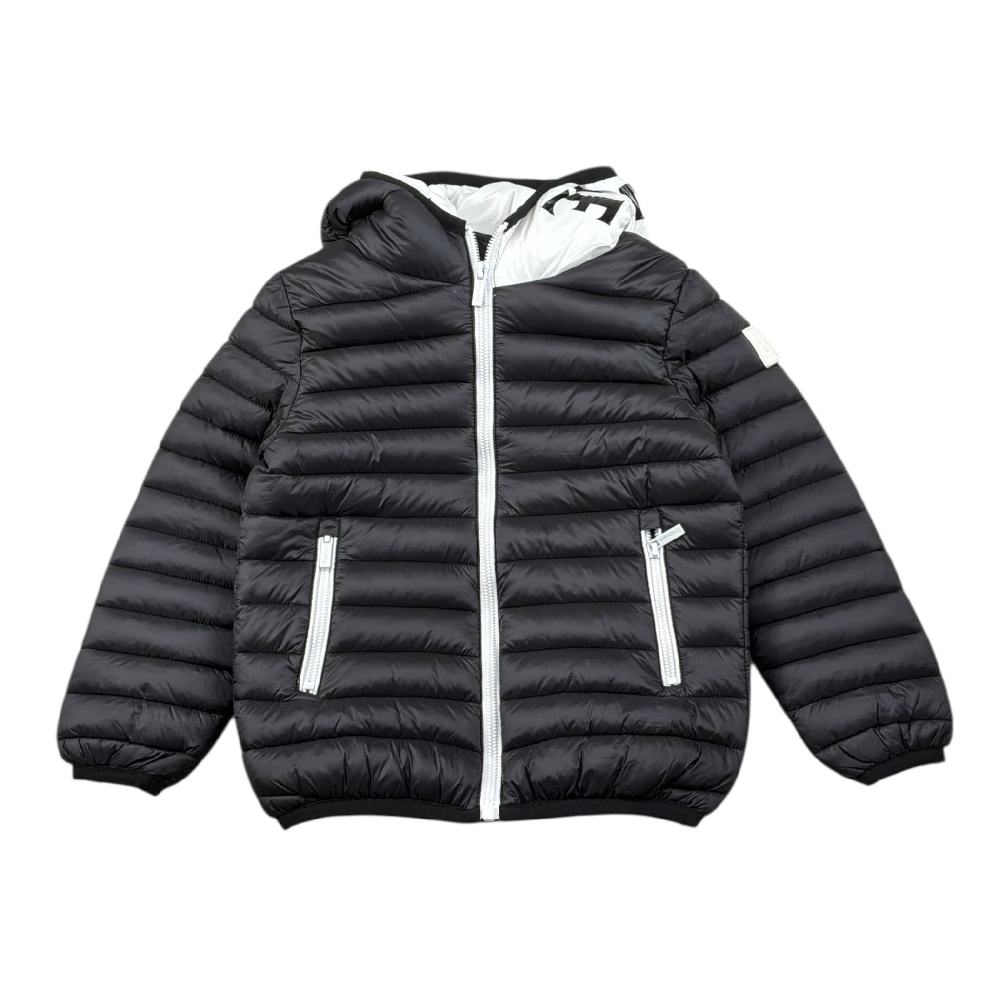 Refrigue Giubbino tinta unita con Cappuccio E Zip Nero per Bambino 2831O000030 NERO REFRIGUE 