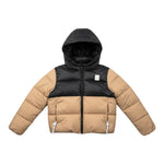 Refrigue Giubbino Bicolore con Zip E Cappuccio Beige/Nero per Bambino 2841O000038 BEIGE/NERO REFRIGUE 