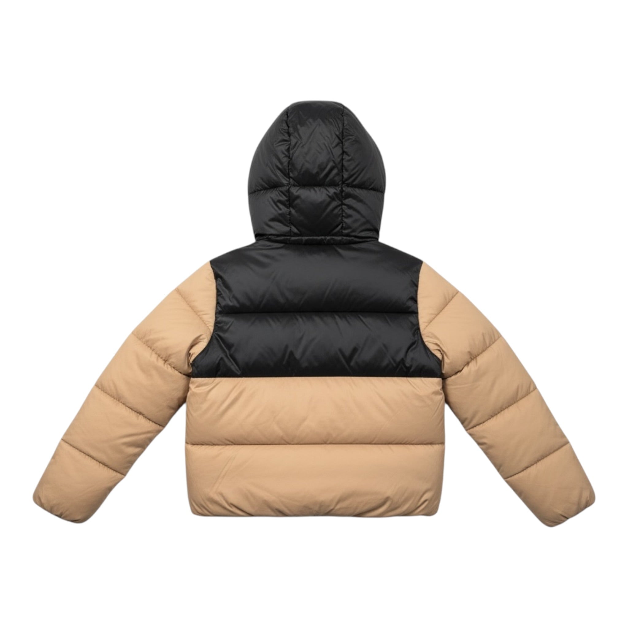 Refrigue Giubbino Bicolore con Zip E Cappuccio Beige/Nero per Bambino 2841O000038 BEIGE/NERO REFRIGUE 