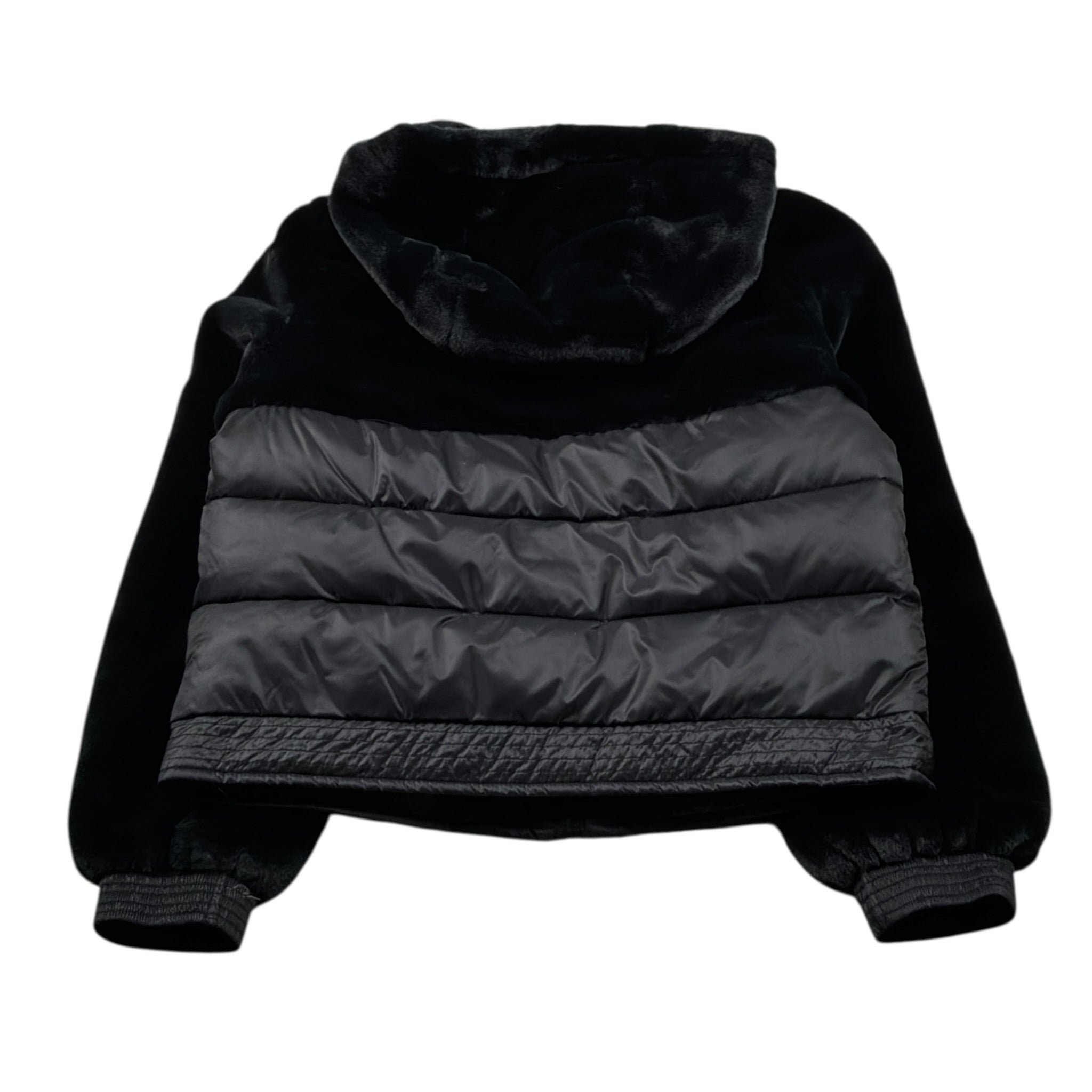 Refrigue Giubbino tinta unita con Cappuccio Nero per Bambina 2841O00045 NERO REFRIGUE 