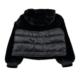 Refrigue Giubbino tinta unita con Cappuccio Nero per Bambina 2841O00045XX NERO REFRIGUE 