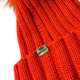 Regina Cappello tinta unita con Pon Pon Arancione per Bambina I20599 ARANCIONE REGINA 