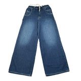 Replay Jeans tinta unita con Elastico In Vita Blu per Bambina SG4951 BLU REPLAY 