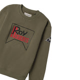 Roy Roger'S Felpa tinta unita Girocollo Verde per Bambino RF137X VERDE ROY ROGER'S 