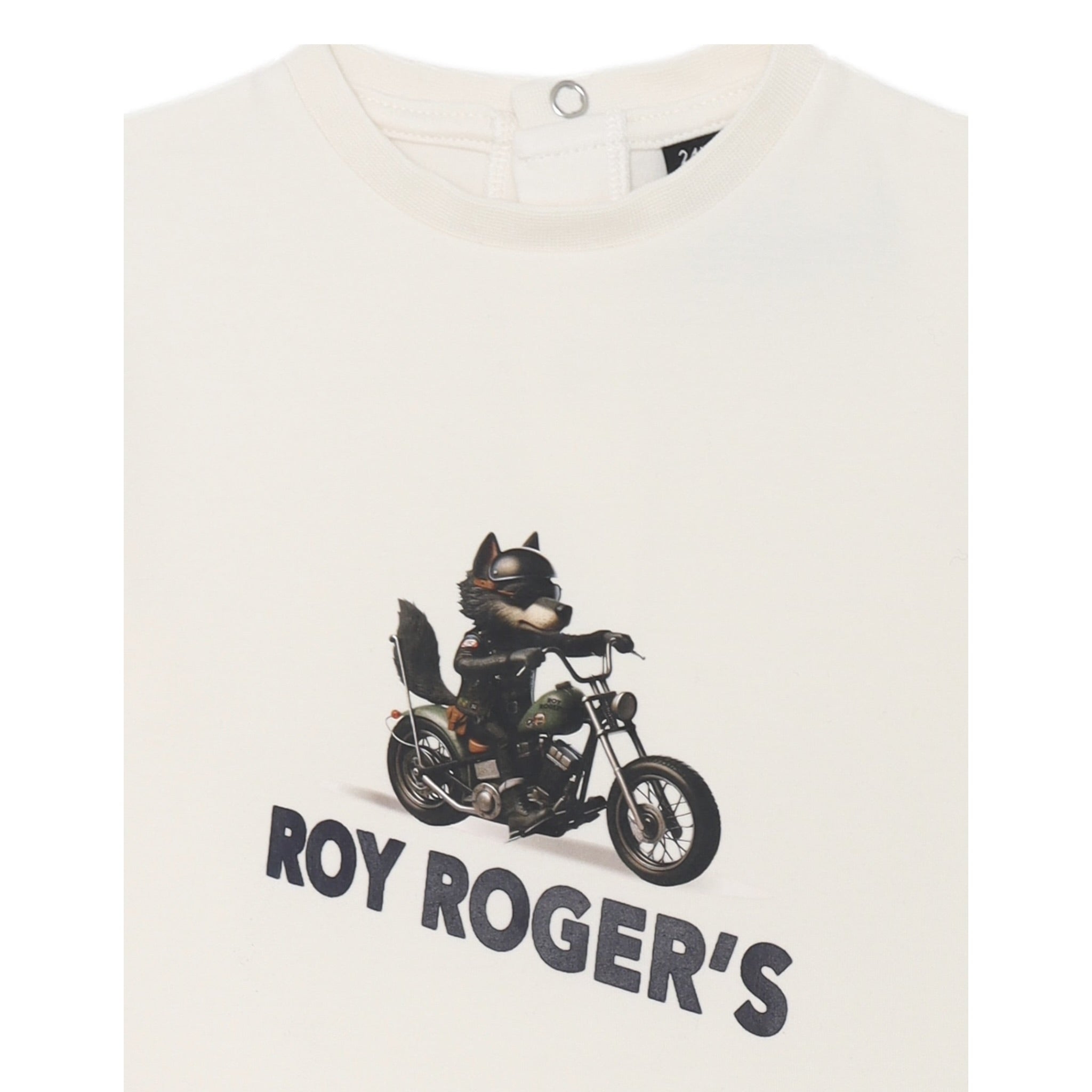 Roy Roger'S Shirt tinta unita con Stampa Bianco per Neonato RF187 BIANCO ROY ROGER'S 