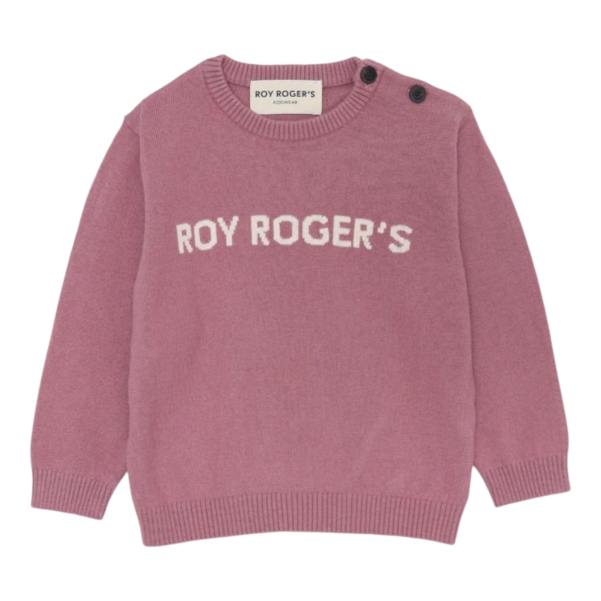 Roy Roger'S Maglia tinta unita Girocollo Rosa per Neonato RF190AX ROSA ROY ROGER'S 