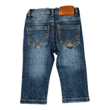 Roy Roger'S Jeans tinta unita con Girovita Regolabile Blu per Neonato RF193X BLU ROY ROGER'S 