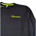 Sun68 Shirt Girocollo tinta unita Nero per Bambino T41317 NERO SUN68 