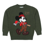 Saint Barth Maglia Girocollo tinta unita con Ricami Verde per Bambino 00339I VERDE SAINT BARTH 