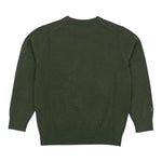 Saint Barth Maglia Girocollo tinta unita con Ricami Verde per Bambino 00339I VERDE SAINT BARTH 