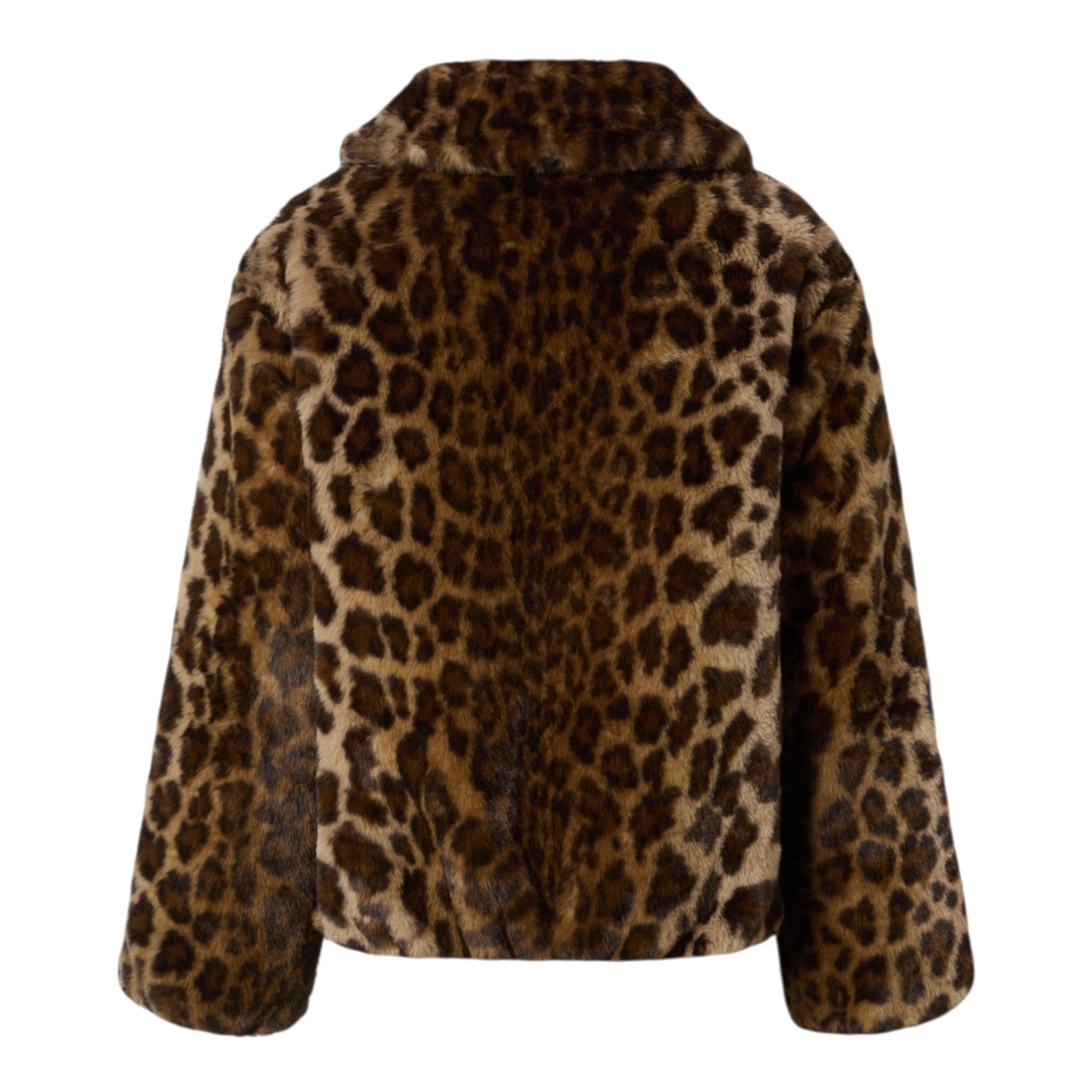 Saint Barth Pelliccia Stampa Fantasia Maculata Marrone per Bambina AVL003 MARRONE SAINT BARTH 