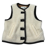 Saint Barth Gilet Teddy tinta unita Panna per Bambina BAILY PANNA SAINT BARTH 