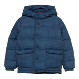 Saint Barth Giubbino tinta unita con Bottoni E Cappuccio Blu per Bambino BAX00600907I BLU SAINT BARTH 