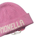 Saint Barth Cappello tinta unita con Stampa Rosa per Bambina BENJIE ROSA SAINT BARTH 