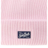 Saint Barth Cappello tinta unita con Ricamo Rosa per Bambina BRR0001 ROSA SAINT BARTH 