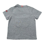 Saint Barth Shirt Girocollo tinta unita con Logo Grigio per Neonato CAM000100864 GRIGIO SAINT BARTH 