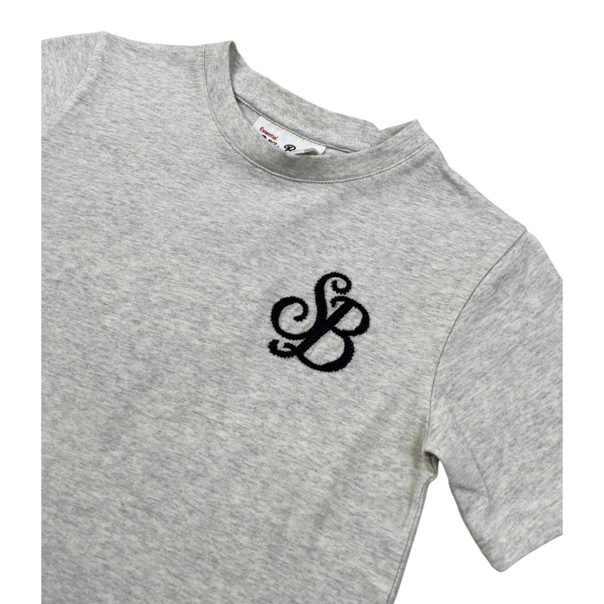 Saint Barth T-Shirt Girocollo tinta unita con Stampa Grigio per Bambino CAMERON GRIGIO SAINT BARTH 