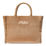 Saint Barth Borsa tinta unita con Ricami Beige per Bambina COL0038 BEIGE SAINT BARTH 