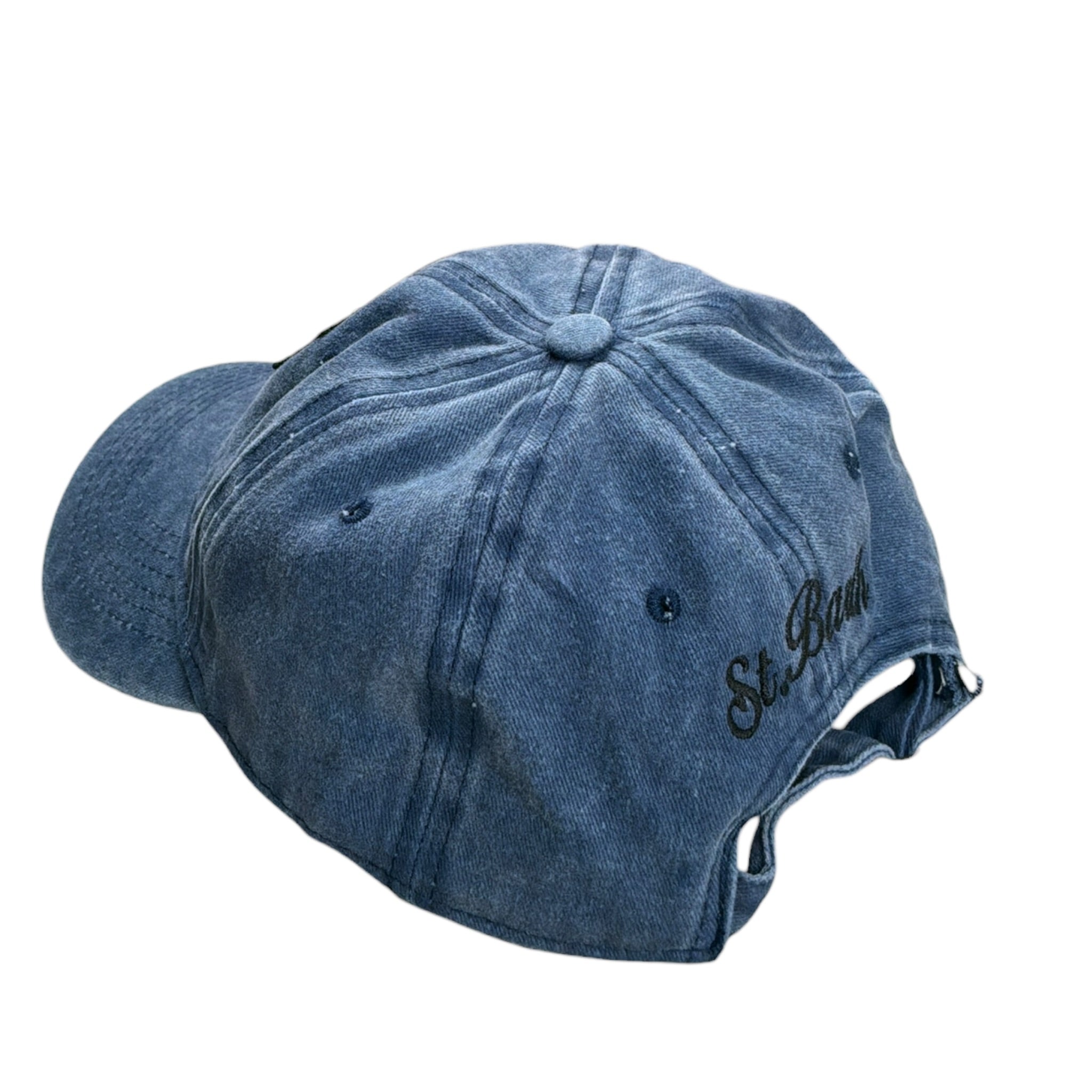 Saint Barth Cappello Modello Berretto tinta unita con Stampa Azzurro per Bambino DAVIS AZZURRO SAINT BARTH 