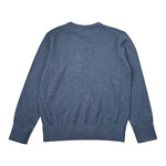 Saint Barth Maglia Girocollo tinta unita con Logo Blu per Bambina DENIMDIXON BLU SAINT BARTH 