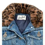 Saint Barth Giubbino In Denim tinta unita Blu per Bambina DLS0002 BLU SAINT BARTH 