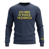Saint Barth Maglia Girocollo tinta unita con Stampa Blu per Bambino DOU000101620I BLU SAINT BARTH 
