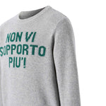 Saint Barth Maglia tinta unita con Stampa Grigio per Bambino DOU000101629I GRIGIO SAINT BARTH 