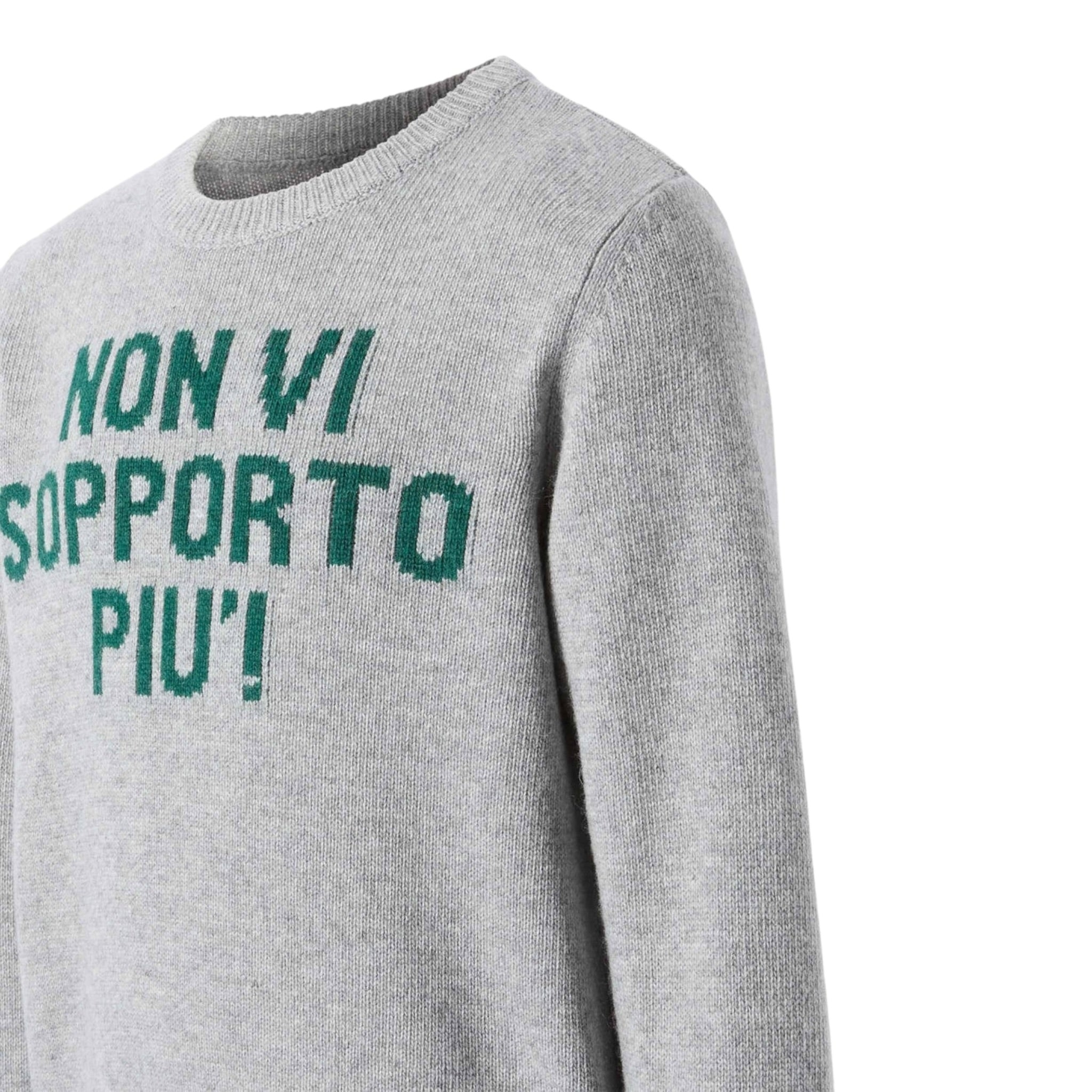 Saint Barth Maglia tinta unita con Stampa Grigio per Bambino DOU000101629I GRIGIO SAINT BARTH 
