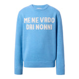 Saint Barth Maglia tinta unita con Stampa Azzurro per Bambino DOU000101635IX AZZURRO SAINT BARTH 