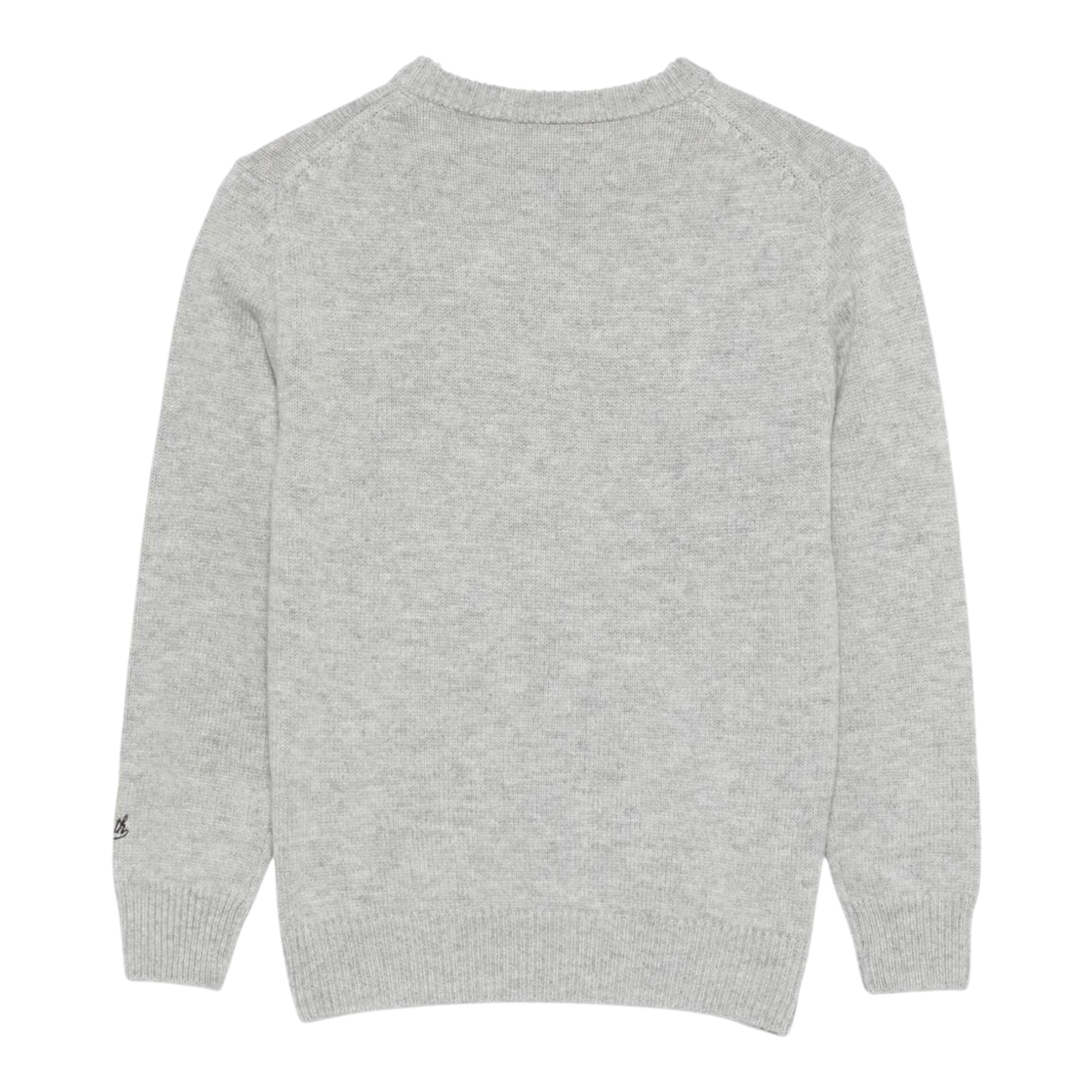 Saint Barth Maglia tinta unita con Stampa Grigio per Neonato DOU000101681L GRIGIO SAINT BARTH 