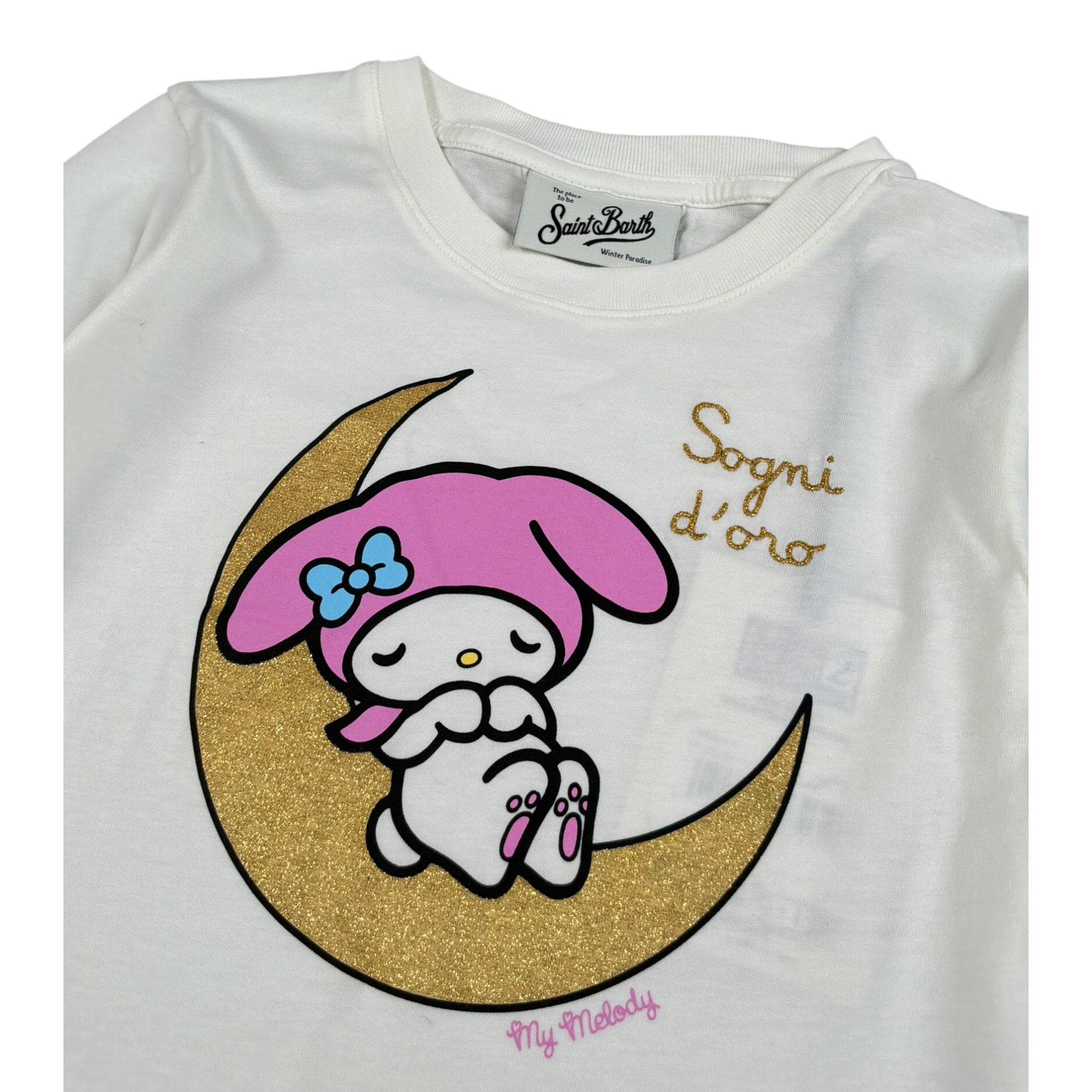 Saint Barth Completo Pigiama 2Pz Shirt-Pantalone Bianco per Bambina DREAMYG BIANCO SAINT BARTH 