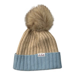 Saint Barth Cappello tinta unita con Stampa Beige per Bambina EIEIIE BEIGE SAINT BARTH 