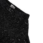 Saint Barth Gonna tinta unita con Paillettes Nero per Bambina EIV003 NERO SAINT BARTH 