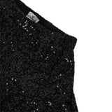 Saint Barth Gonna tinta unita con Paillettes Nero per Bambina EIV003 NERO SAINT BARTH 