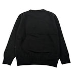 Saint Barth Maglia Girocollo tinta unita con Stampa Nero per Bambina GRINCHBOO NERO SAINT BARTH 