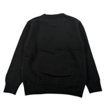 Saint Barth Maglia Girocollo tinta unita con Stampa Nero per Bambina GRINCHBOO NERO SAINT BARTH 