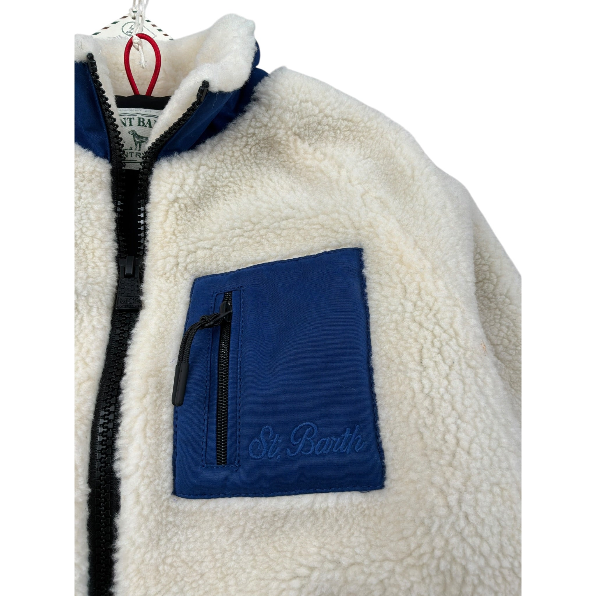 Saint Barth Giubbino Teddy tinta unita con Zip Panna per Bambino JEYSTONE PANNA SAINT BARTH 