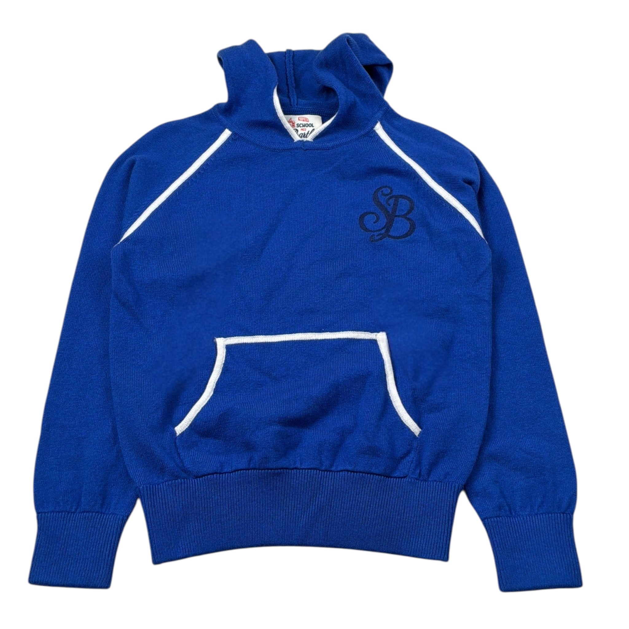 Saint Barth Maglia con Cappuccio tinta unita Blu per Bambino KNOLL BLU SAINT BARTH 