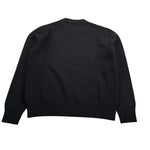 Saint Barth Maglia tinta unita con Stampa Nero per Bambina KYLA004 NERO SAINT BARTH 