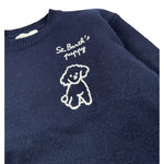 Saint Barth Maglia tinta unita con Stampa Blu per Bambino LOUISE BLU SAINT BARTH 
