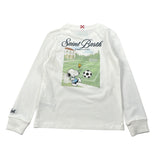 Saint Barth Shirt Girocollo tinta unita con Stampa Bianco per Bambino LUT0003SNOOPY BIANCO SAINT BARTH 