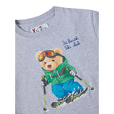 Saint Barth Shirt Girocollo tinta unita Grigio per Bambino LUT0005 GRIGIO SAINT BARTH 