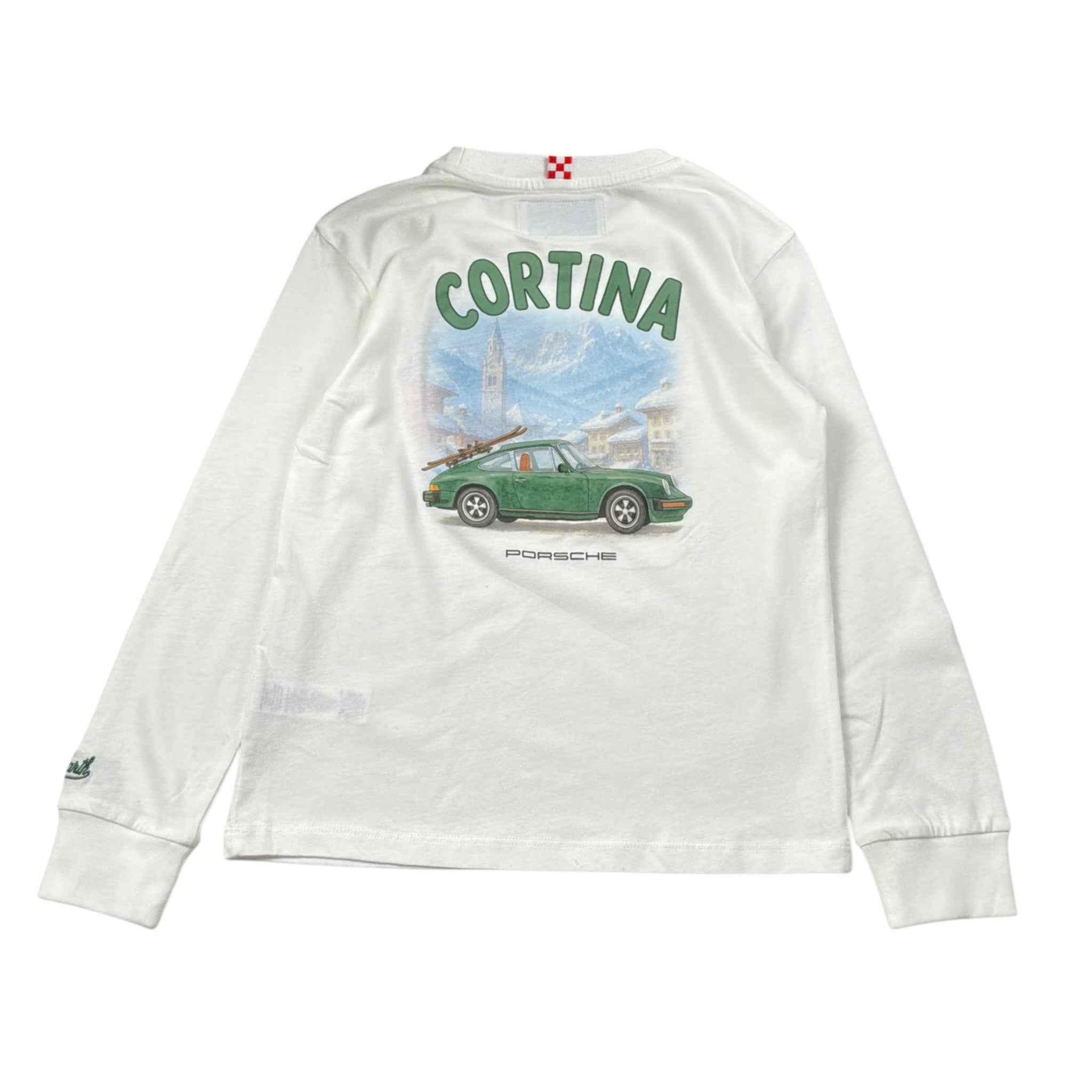 Saint Barth Shirt Girocollo tinta unita con Stampa Bianco per Bambino LUTON572 BIANCO SAINT BARTH 