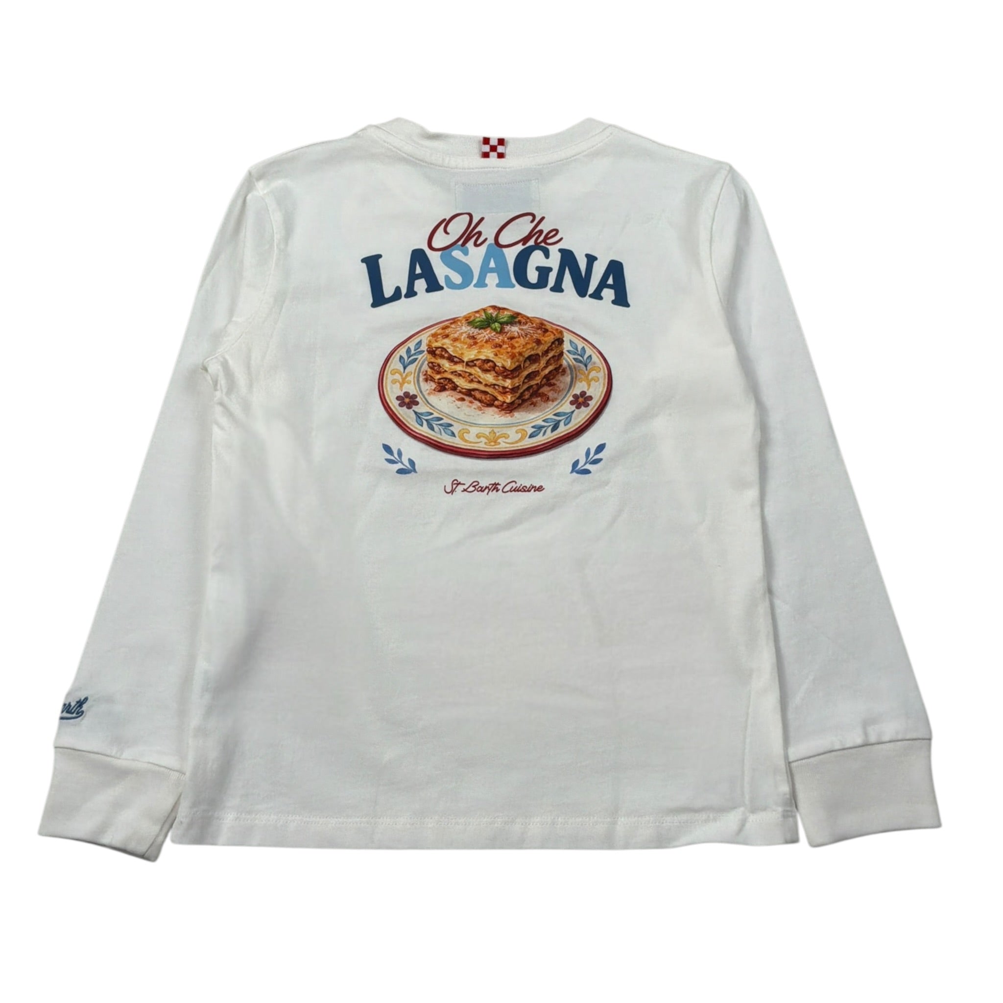 Saint Barth Shirt Girocollo tinta unita con Stampa Bianco per Bambino LUTONX BIANCO SAINT BARTH 