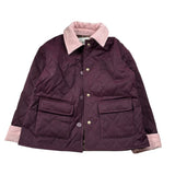 Saint Barth Giubbino tinta unita con Colletto Bordeaux per Bambina MARGAUX BORDEAUX SAINT BARTH 