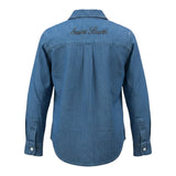 Saint Barth Camicia In Denim tinta unita Blu per Bambino MEREDIRH BLU SAINT BARTH 