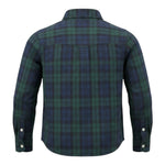 Saint Barth Camicia tinta unita con Fantasia A Quadri Verde per Bambina MEREDITH VERDE SAINT BARTH 