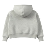 Saint Barth Felpa Chiusa con Cappuccio tinta unita con Stampa Grigio per Bambina MINDYY GRIGIO SAINT BARTH 