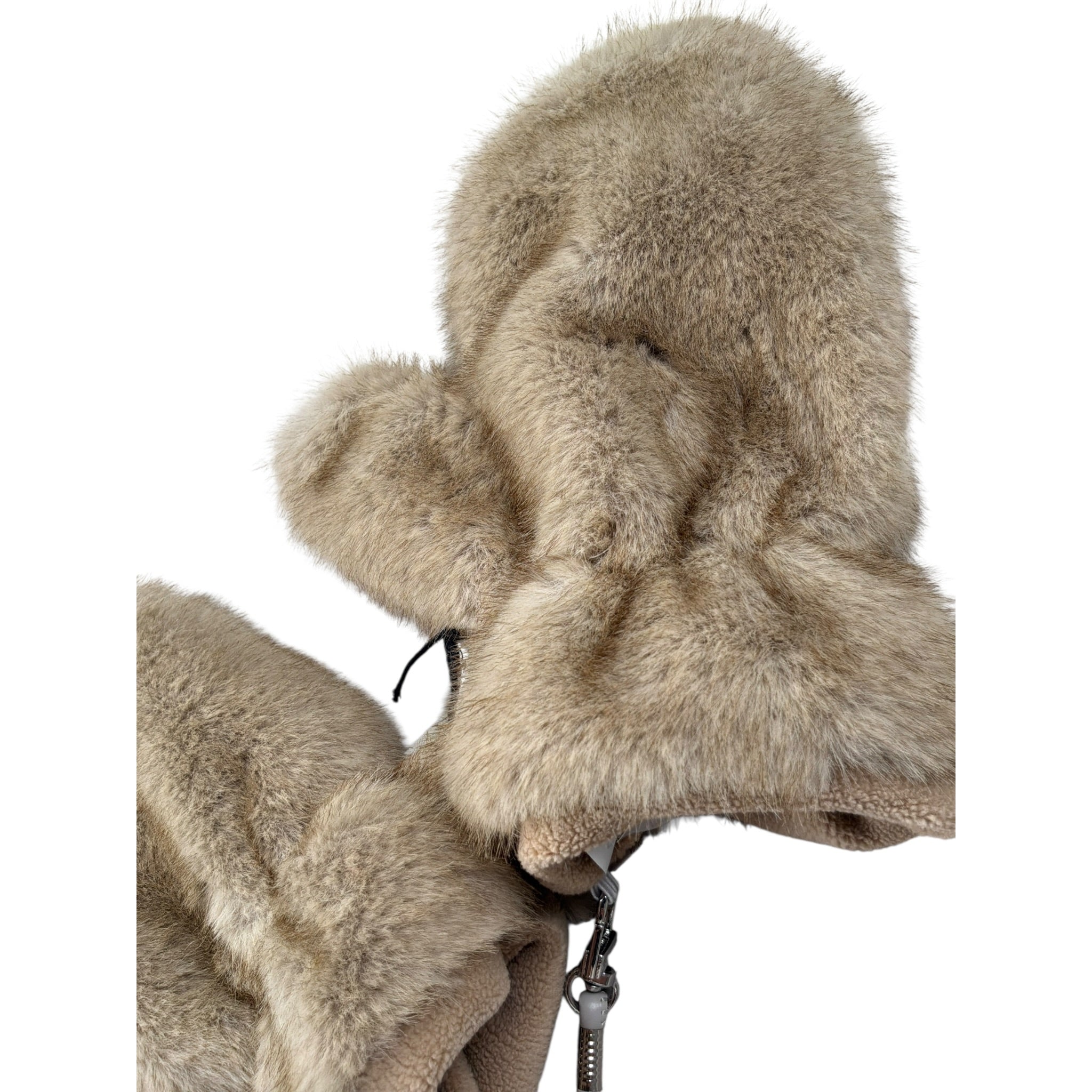 Saint Barth Guanti In Pelliccia tinta unita Beige per Bambina MUFFY BEIGE SAINT BARTH 